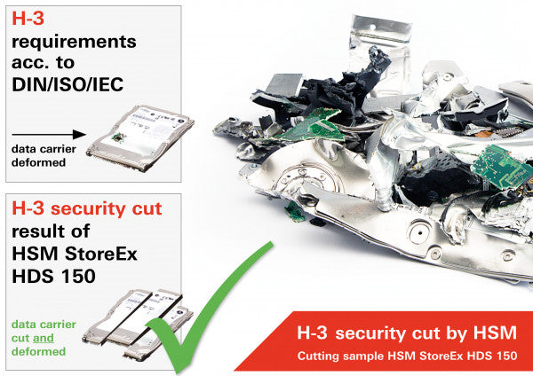 HSM HDS 230-1 Hard Drive & Multimedia Shredder